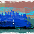 Seattle Abstract Skyline II by Naxart Studio Seattle Abstract Skyline II by Naxart Studio