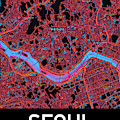 Seoul City Map Digital Art by HELGE Art Gallery Seoul City Map Digital Art by HELGE Art Gallery