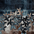 Shibori Leaves Indigo Print Digital Art by Sand And Chi Shibori Leaves Indigo Print Digital Art by Sand And Chi