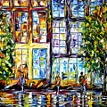 Shop Windows In Big City Painting by Mirek Kuzniar Shop Windows In Big City Painting by Mirek Kuzniar