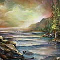 Shoreline Painting by Michael Lang Shoreline Painting by Michael Lang