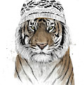 Siberian tiger Mixed Media by Balazs Solti Siberian tiger Mixed Media by Balazs Solti
