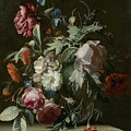 Simon Pietersz Verelst 1633-1721, Floral Still Life Painting by Simon Pietersz Verelst Simon Pietersz Verelst 1633-1721, Floral Still Life Painting by Simon Pietersz Verelst