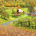 Sleepy Hollow Farm in Autumn Photograph by Rod Best Sleepy Hollow Farm in Autumn Photograph by Rod Best