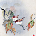 Sparrows Painting by Shoki Sparrows Painting by Shoki