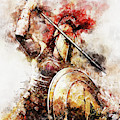 Spartan Hoplite - 54 Painting by AM FineArtPrints Spartan Hoplite - 54 Painting by AM FineArtPrints
