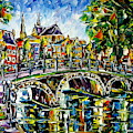 Spring In Amsterdam Painting by Mirek Kuzniar Spring In Amsterdam Painting by Mirek Kuzniar
