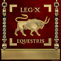 Standard of the 10th Mounted Legion - Vexillum of Legio X Equestris Digital Art by Serge Averbukh Standard of the 10th Mounted Legion - Vexillum of Legio X Equestris Digital Art by Serge Averbukh