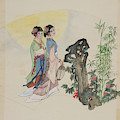Ladies in the Garden Painting by Jenny Sanders Ladies in the Garden Painting by Jenny Sanders
