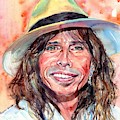 Steven Tyler Portrait Painting by Suzann Sines Steven Tyler Portrait Painting by Suzann Sines