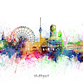 Stuttgart Skyline Artistic by Bekim M Stuttgart Skyline Artistic by Bekim M