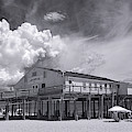 Summer Cloud Beyond Kitty Hawk Pier 7813 Photograph by Dan Beauvais