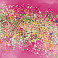 Summer Garden Party- Art by Linda Woods Mixed Media by Linda Woods Summer Garden Party- Art by Linda Woods Mixed Media by Linda Woods