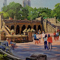 Summer Morning On Bethesda Terrace by Peter Salwen Summer Morning On Bethesda Terrace by Peter Salwen