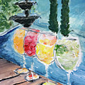 Summer Wine Painting by Roxy Rich Summer Wine Painting by Roxy Rich