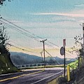 Summit to Summit - Old Topanga Painting by Luisa Millicent Summit to Summit - Old Topanga Painting by Luisa Millicent