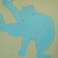 Sumo Wrestler In Blue by Ben Gertsberg