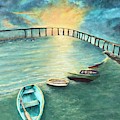 Sunrise Tide at Coronado Painting by Deborah Naves Sunrise Tide at Coronado Painting by Deborah Naves