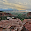 Sunset at Book Cliffs from Grand View Point Photograph by Ray Mathis Sunset at Book Cliffs from Grand View Point Photograph by Ray Mathis
