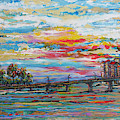 Sunset at Sand Key Painting by Jyotika Shroff Sunset at Sand Key Painting by Jyotika Shroff