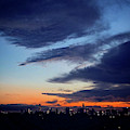 Sunset over Austin Painting by Daniel Nelson Sunset over Austin Painting by Daniel Nelson