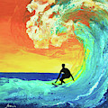 Surfing the Wave Painting by Jeanette French Surfing the Wave Painting by Jeanette French