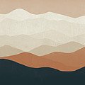 Terra Cotta Sky Mountains Painting by Ryan Fowler