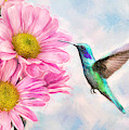 Testing The Daisies Painting by Tina LeCour Testing The Daisies Painting by Tina LeCour