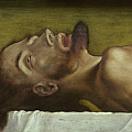 The Body Of The Dead Christ, Detail Of The Head, 1521 by Hans Holbein The Younger The Body Of The Dead Christ, Detail Of The Head, 1521 by Hans Holbein The Younger