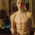 The Boxer Painting by Konstantin Somov The Boxer Painting by Konstantin Somov