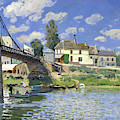 The Bridge At Villeneuve-la-garenne - Digital Remastered Edition by Alfred Sisley The Bridge At Villeneuve-la-garenne - Digital Remastered Edition by Alfred Sisley