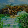 The Bridge Painting by Saundra Johnson The Bridge Painting by Saundra Johnson