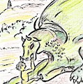 The Child And The Dragon by Gabriel Coelho