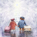 The Christmas Heathrow Bears Painting by Miki De Goodaboom The Christmas Heathrow Bears Painting by Miki De Goodaboom