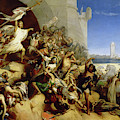 The Defence Of Rhodes By Foulques De Villaret And The Knights Of St. John Of Jerusalem, 1309 by Egide Charles Gustave Wappers The Defence Of Rhodes By Foulques De Villaret And The Knights Of St. John Of Jerusalem, 1309 by Egide Charles Gustave Wappers