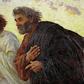 The Disciples Peter and John running to the tomb on the morning of the Resurrection, 1898 Painting by Eugene Burnand The Disciples Peter and John running to the tomb on the morning of the Resurrection, 1898 Painting by Eugene Burnand