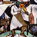 The Fiddler - Le Violoniste, 1912-1913 Painting by Marc Chagall The Fiddler - Le Violoniste, 1912-1913 Painting by Marc Chagall