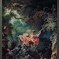 The Happy Accidents of the Swing by Jean-Honore Fragonard Painting by Xzendor7 The Happy Accidents of the Swing by Jean-Honore Fragonard Painting by Xzendor7