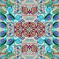 The Joy of Design Mandala Puzzle Series 7 Arrangement 6 Inverted Painting by Helena Tiainen The Joy of Design Mandala Puzzle Series 7 Arrangement 6 Inverted Painting by Helena Tiainen