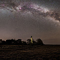 The Lighthouse In Segerstad Framed By The Milky Way Photograph by Magnus Renmyr