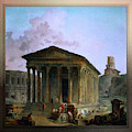 The Maison Caree the Arenas and the Magne Tower in Nimes by Hubert Robert Digital Art by Rolando Burbon The Maison Caree the Arenas and the Magne Tower in Nimes by Hubert Robert Digital Art by Rolando Burbon