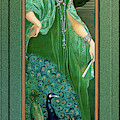 The Majestic Peacock by Elisabeth Sonrel Painting by Rolando Burbon The Majestic Peacock by Elisabeth Sonrel Painting by Rolando Burbon
