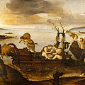 The Return From The Hunt, C.1505-7 (tempera And Oil On Wood) Painting by Piero Di Cosimo