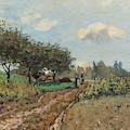 The Road At Campagne, 1876 by Alfred Sisley The Road At Campagne, 1876 by Alfred Sisley