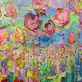 The Rose Garden, Love Wins Painting by Kimberly Santini The Rose Garden, Love Wins Painting by Kimberly Santini