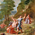 The Spring - Eurydice Bitten By A Serpent While Picking Flowers, Eurydice's Death by Eugene Delacroix The Spring - Eurydice Bitten By A Serpent While Picking Flowers, Eurydice's Death by Eugene Delacroix