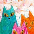 Three Cats by Genevieve Esson Three Cats by Genevieve Esson