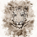 Tiger 4 Digital Art by Lucie Dumas Tiger 4 Digital Art by Lucie Dumas