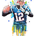Tom Brady, Patriots, Nfl by Wachira Kacharat Tom Brady, Patriots, Nfl by Wachira Kacharat