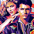Tom Cruise and Kelly McGillis Digital Art by Stars on Art Tom Cruise and Kelly McGillis Digital Art by Stars on Art